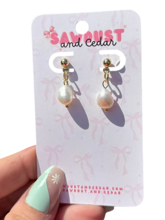 Classic Pearl Drop Earrings