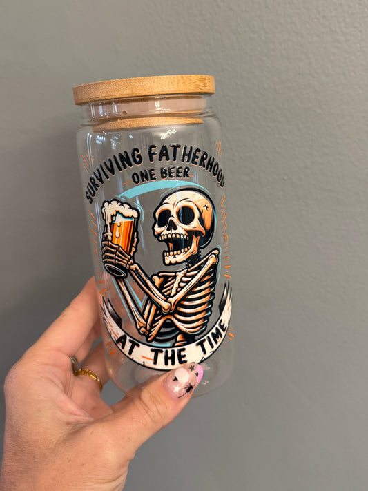 Surviving Fatherhood One Beer at a Time *double sided