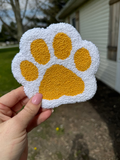 Paw Print Mug Rug Coaster