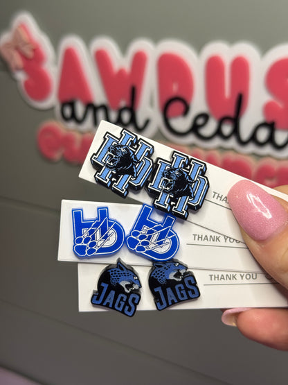 Hand-Painted Acrylic Spirit Earrings – Custom Pride Jewelry