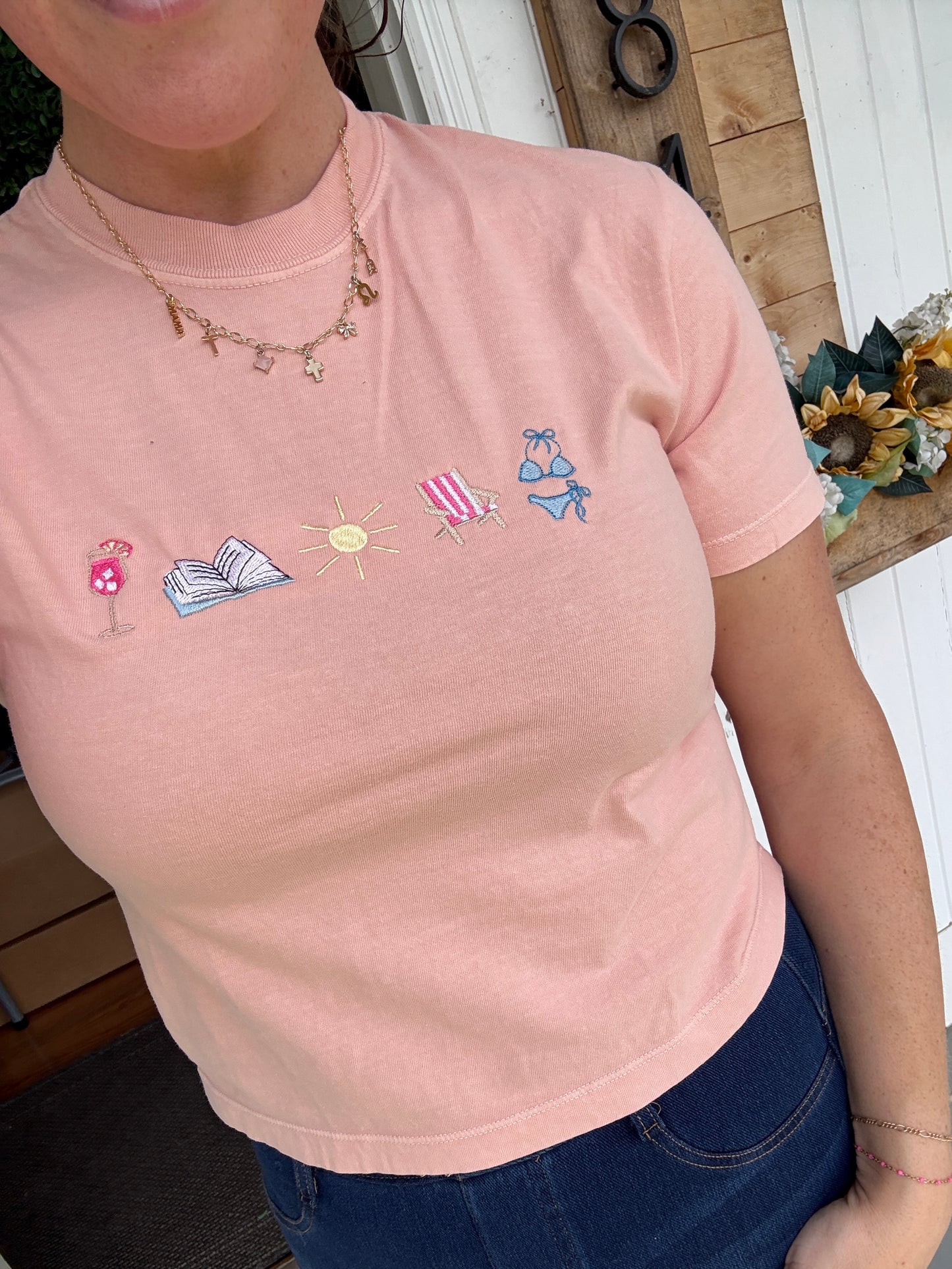 Bookish Summer Crop Tee