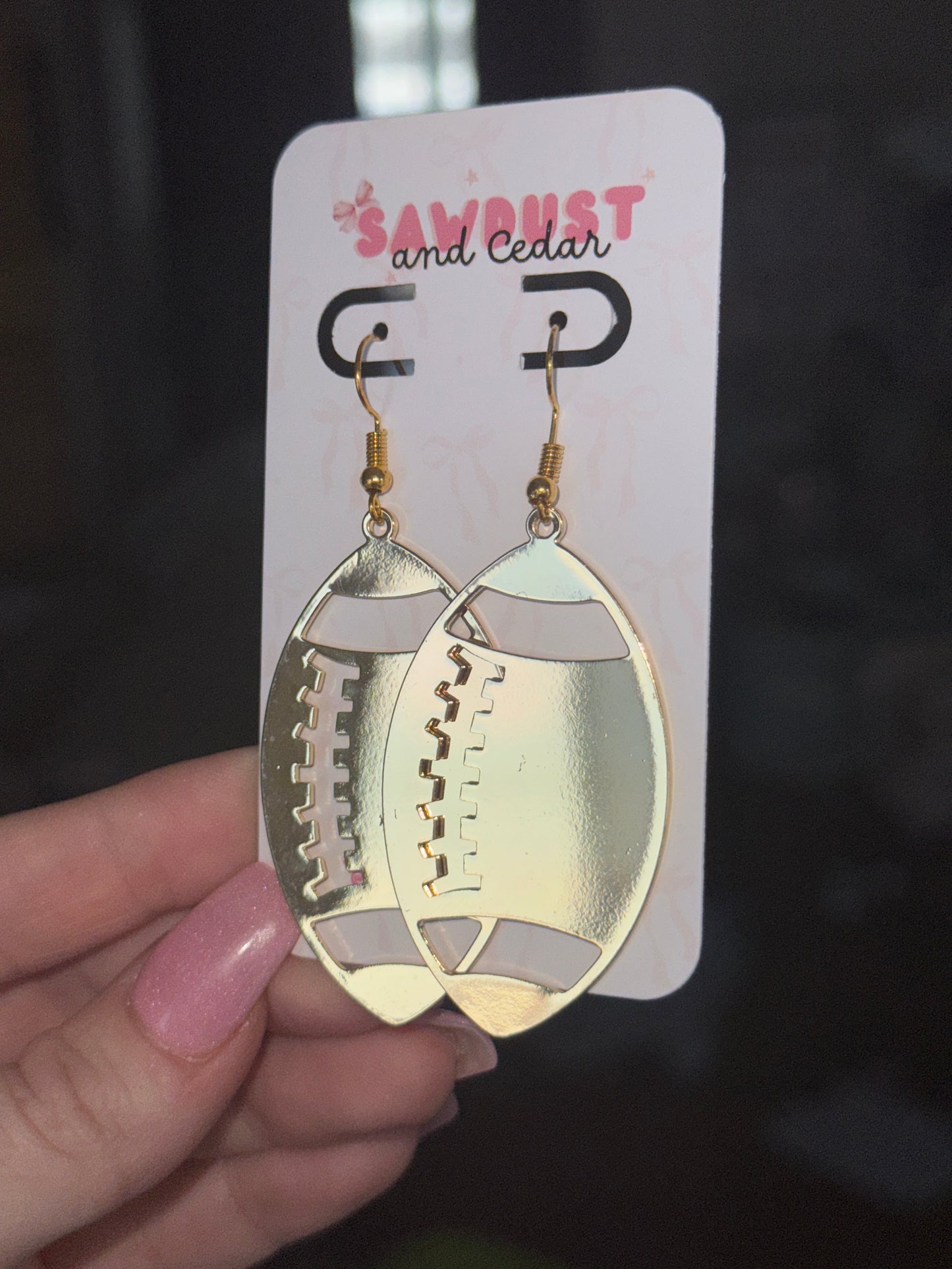 Golden Touchdown Earrings