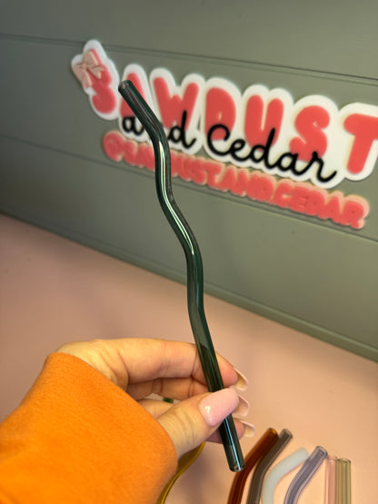 Wavy Glass Straw