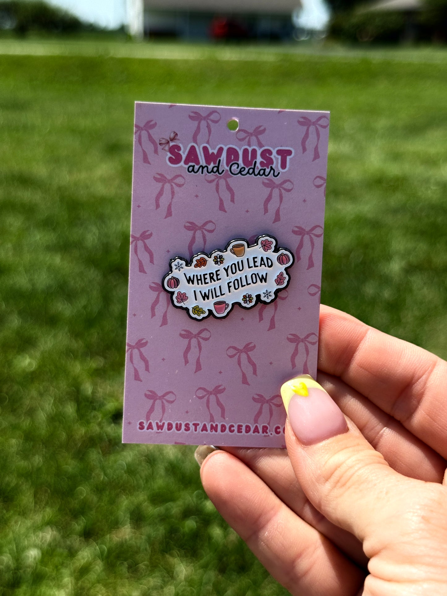 Where You Lead Stars Hollow Enamel Pin