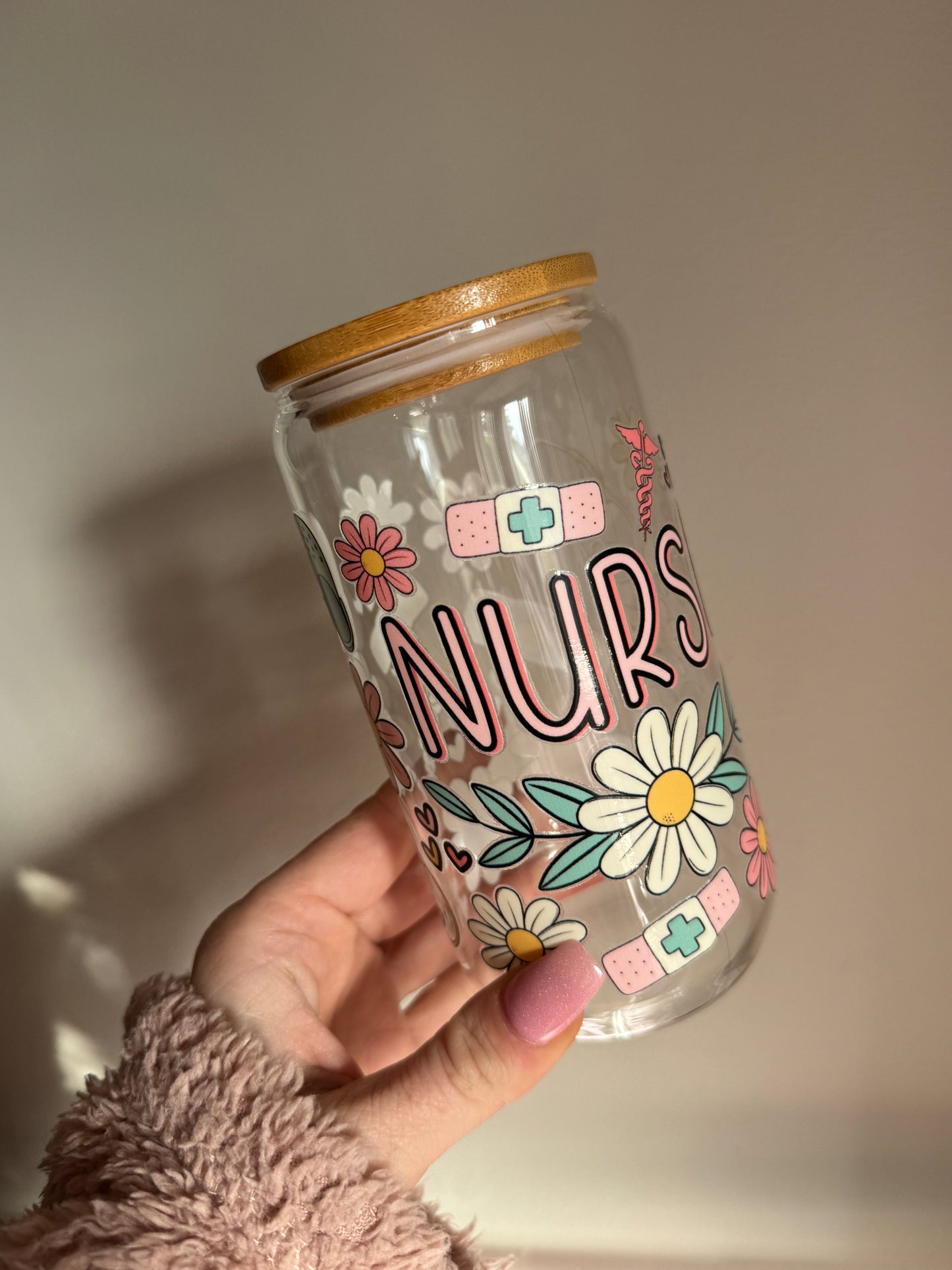 Nurse Crocs Glass Cup