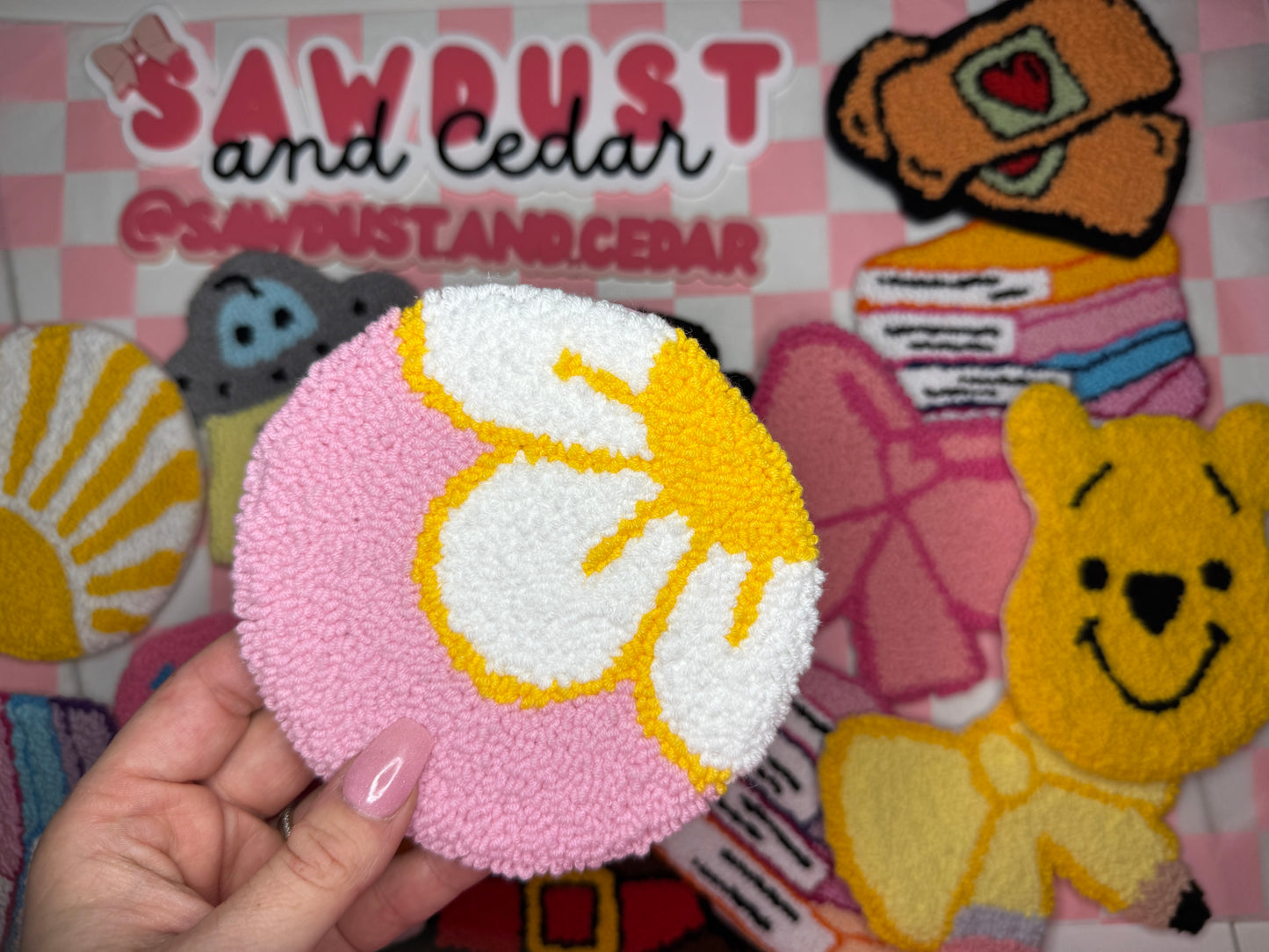 Peeping Daisy Mug Rug Coaster