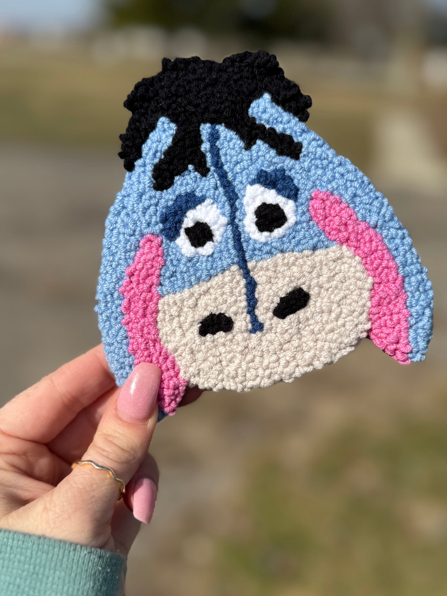 Sweet Eeyore Mug Rug Coaster