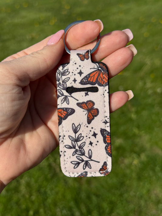 Monarch Magic Chapstick Keychain