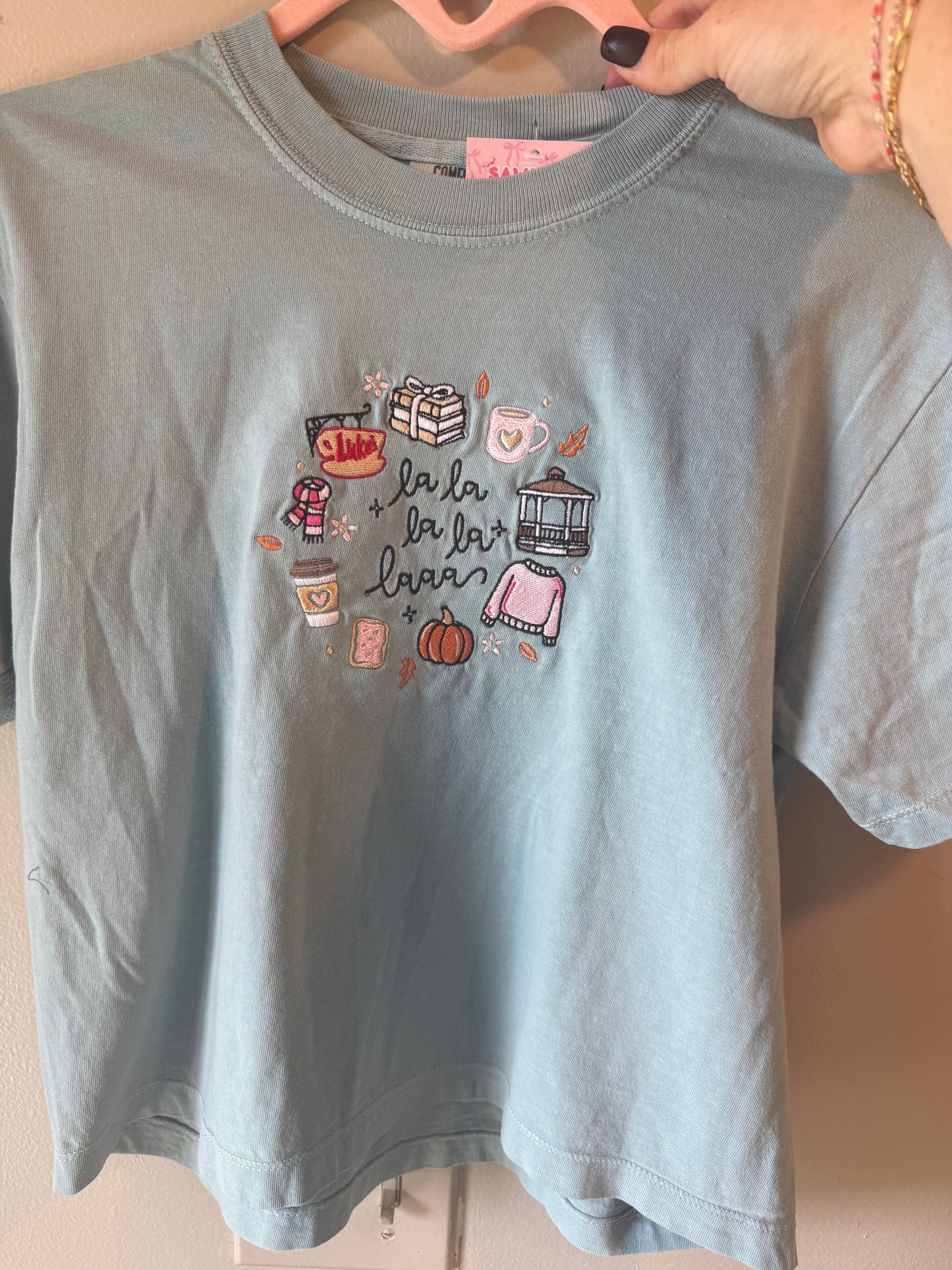 Stars Hollow Fall Embroidered Boxy Tee