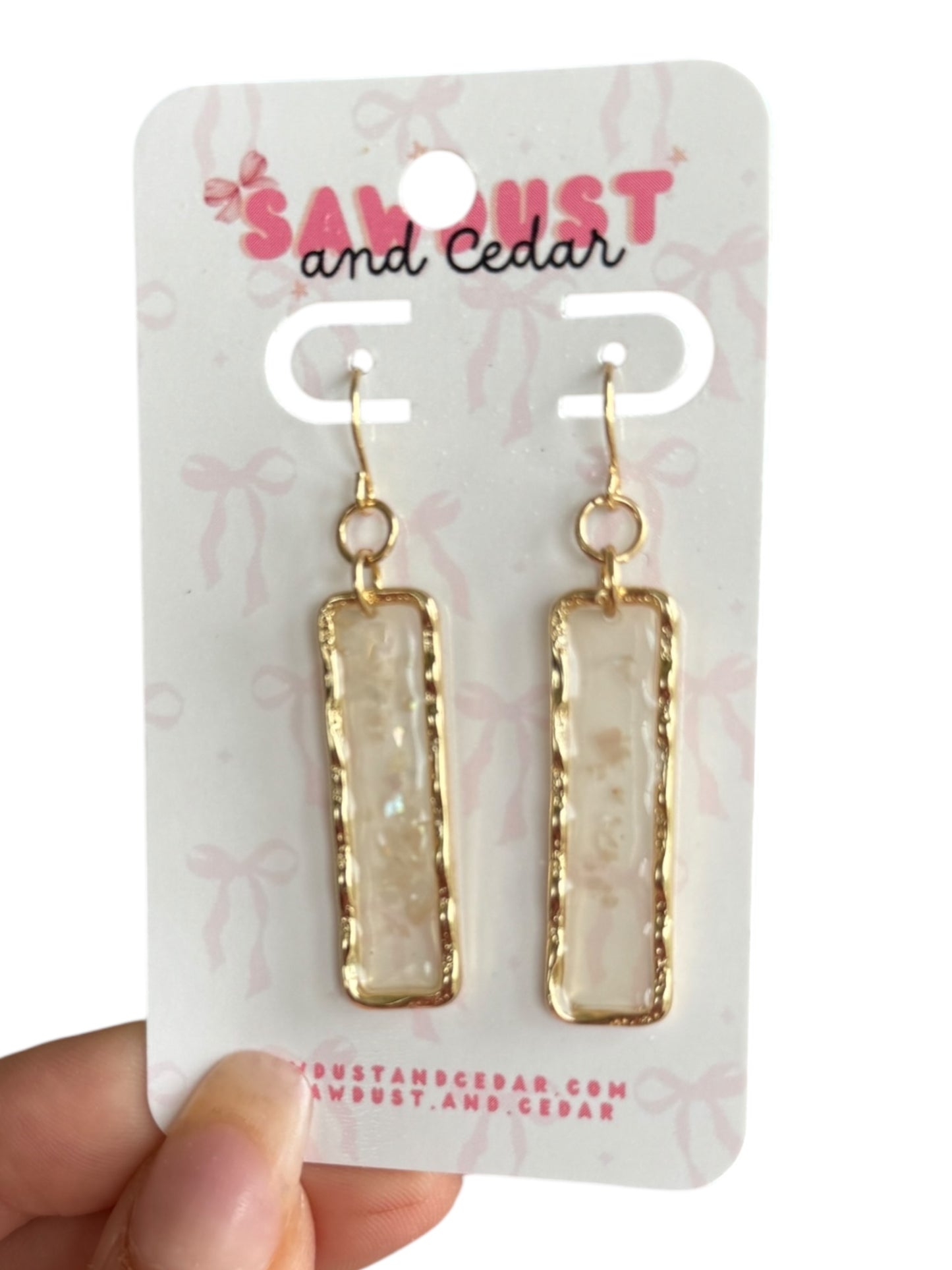Champagne Glow Drop Earrings