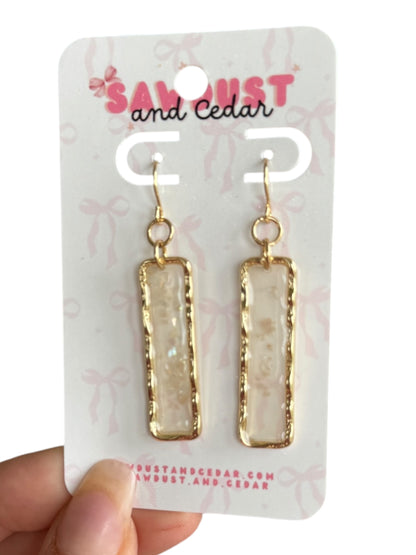 Champagne Glow Drop Earrings