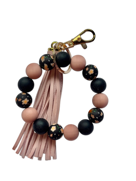 Midnight Bloom Wristlet