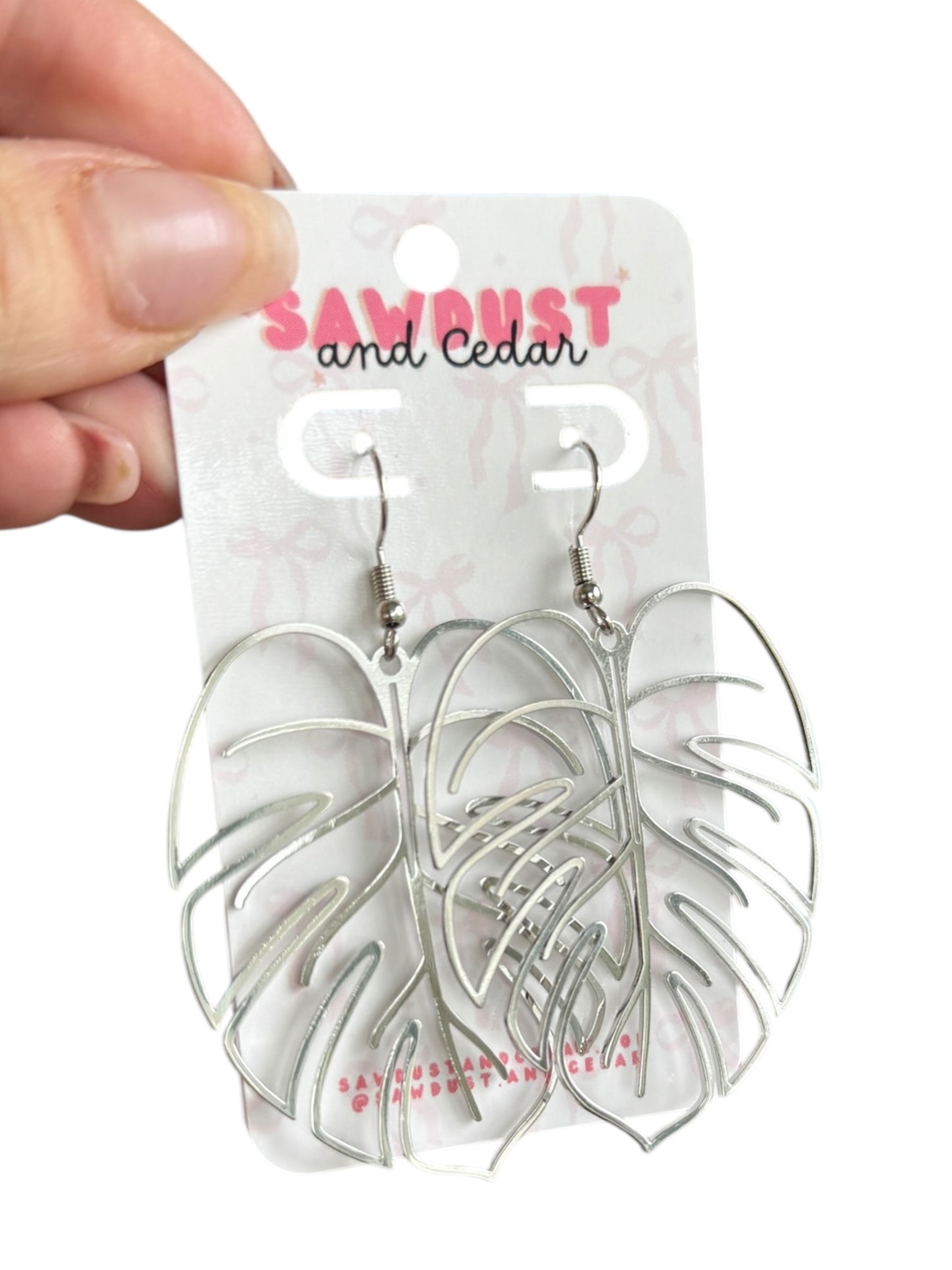 Monstera Dream Drop earrings