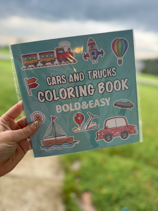 Cars and Trucks Coloring Book