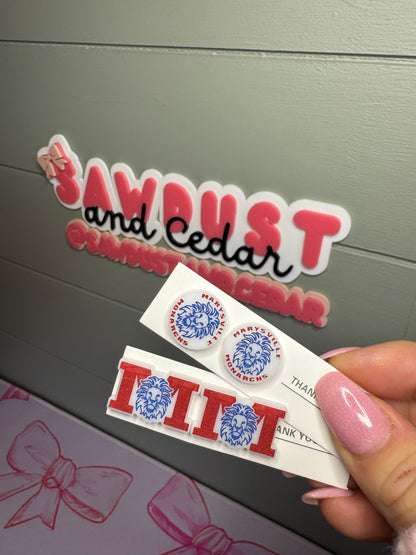 Hand-Painted Acrylic Spirit Earrings – Custom Pride Jewelry