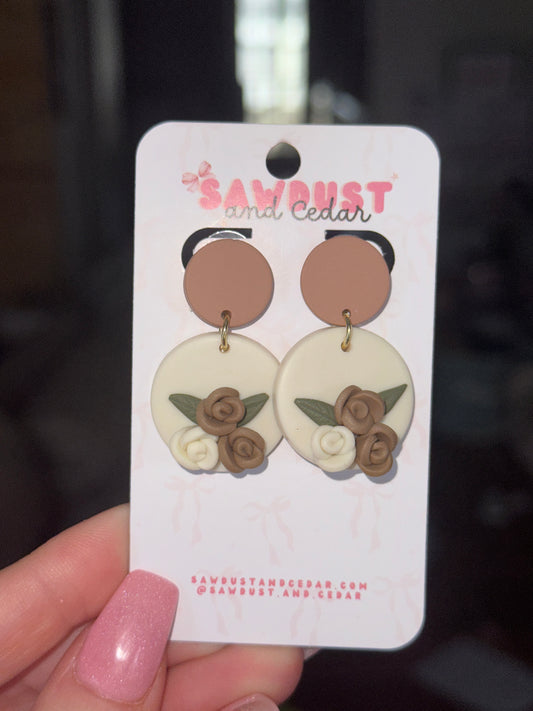 Vintage Rosebud Earrings
