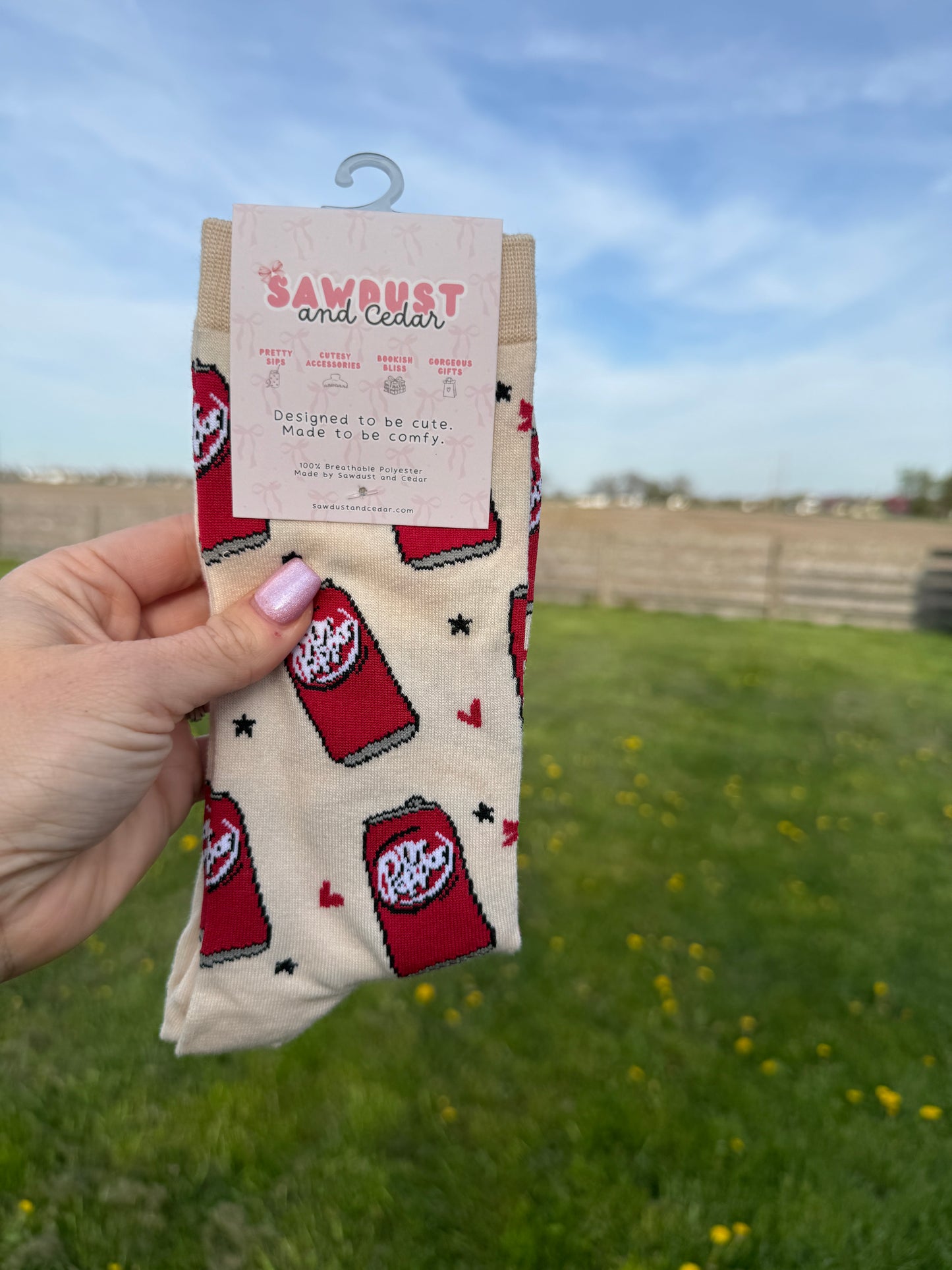 Dr. Pepper Socks
