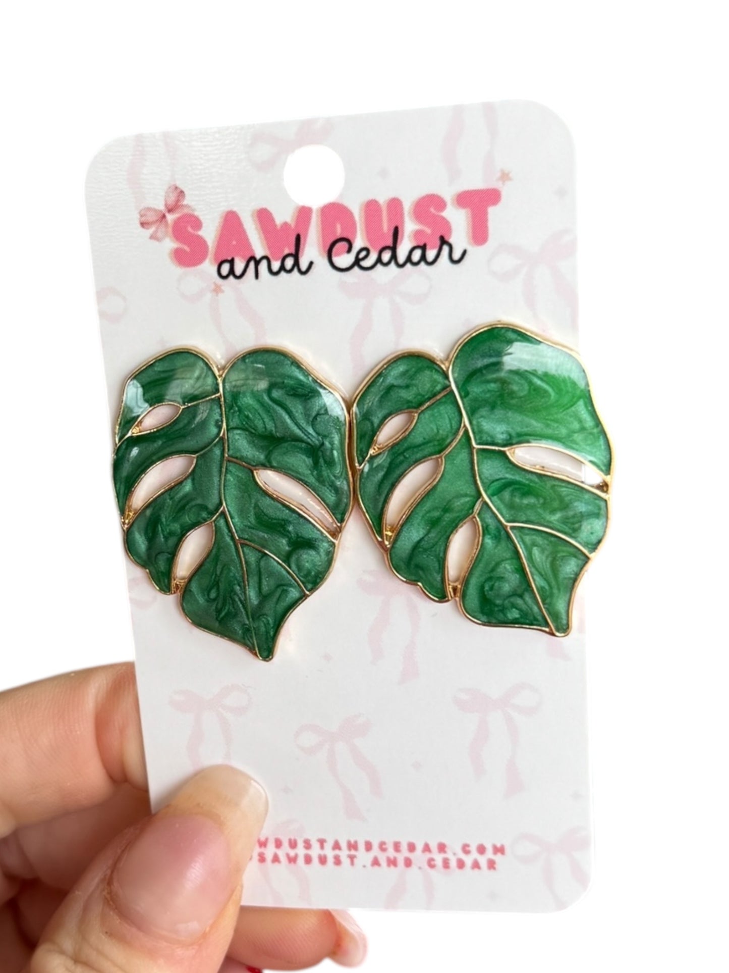 Monstera Muse Earrings