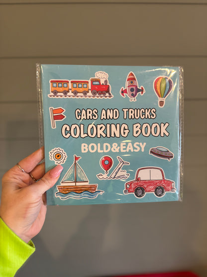 Cars and Trucks Coloring Book