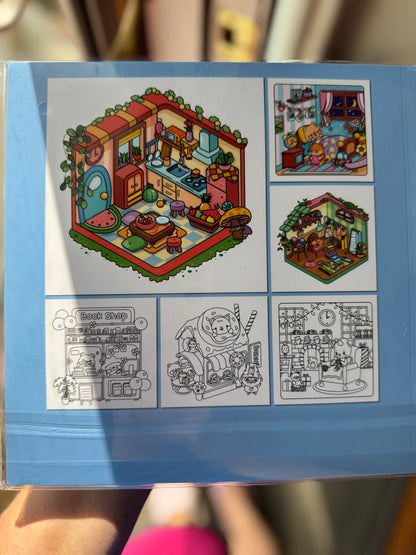 Corners of Life Coloring Book