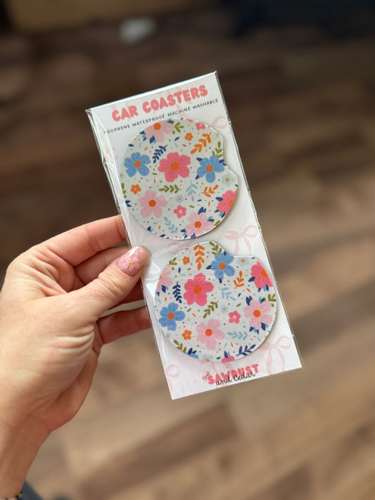 Summer Blooms car coaster