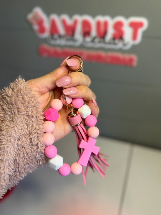 Faith Pink Wristlet
