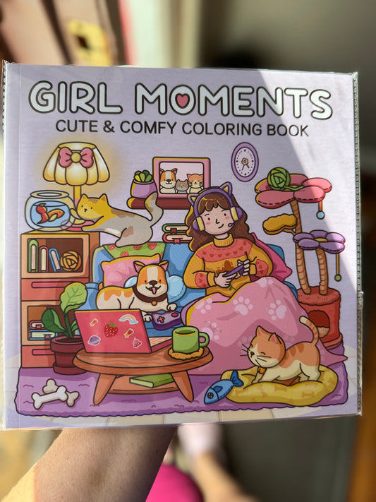 Girl Moments Coloring Book