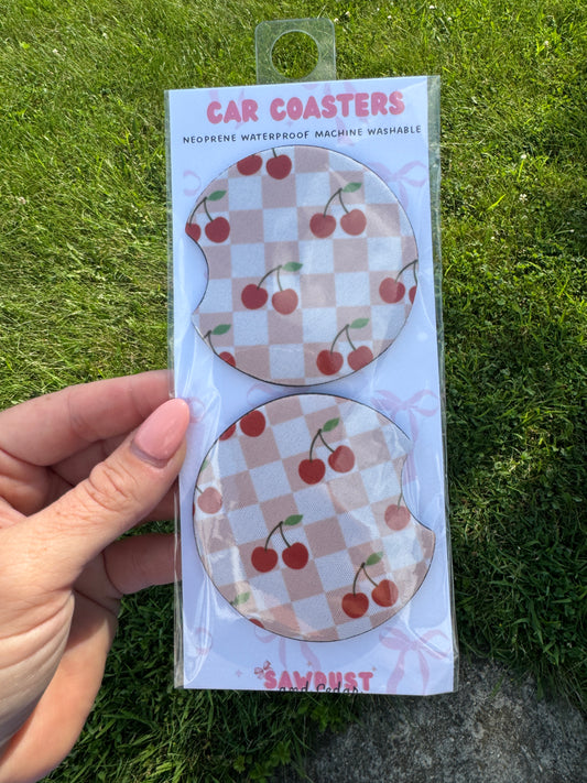 Cherry Car Coaster