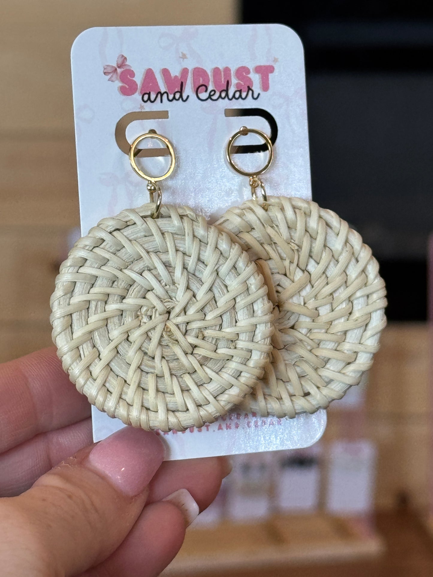Sunny Woven Hoop Earrings