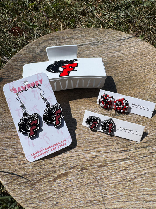 Fairbanks Panthers Earrings