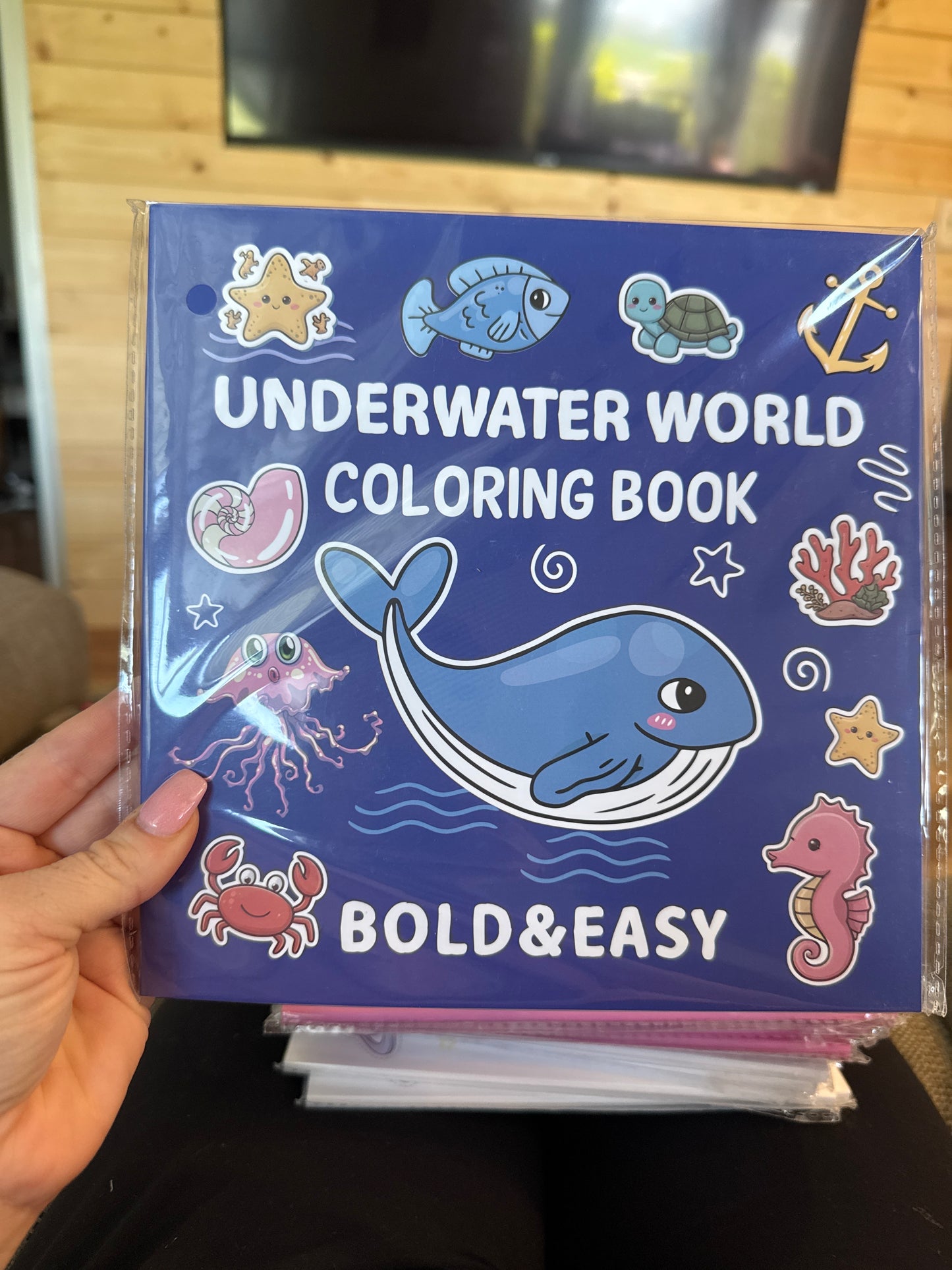 Underwater World Coloring Book – Bold & Easy
