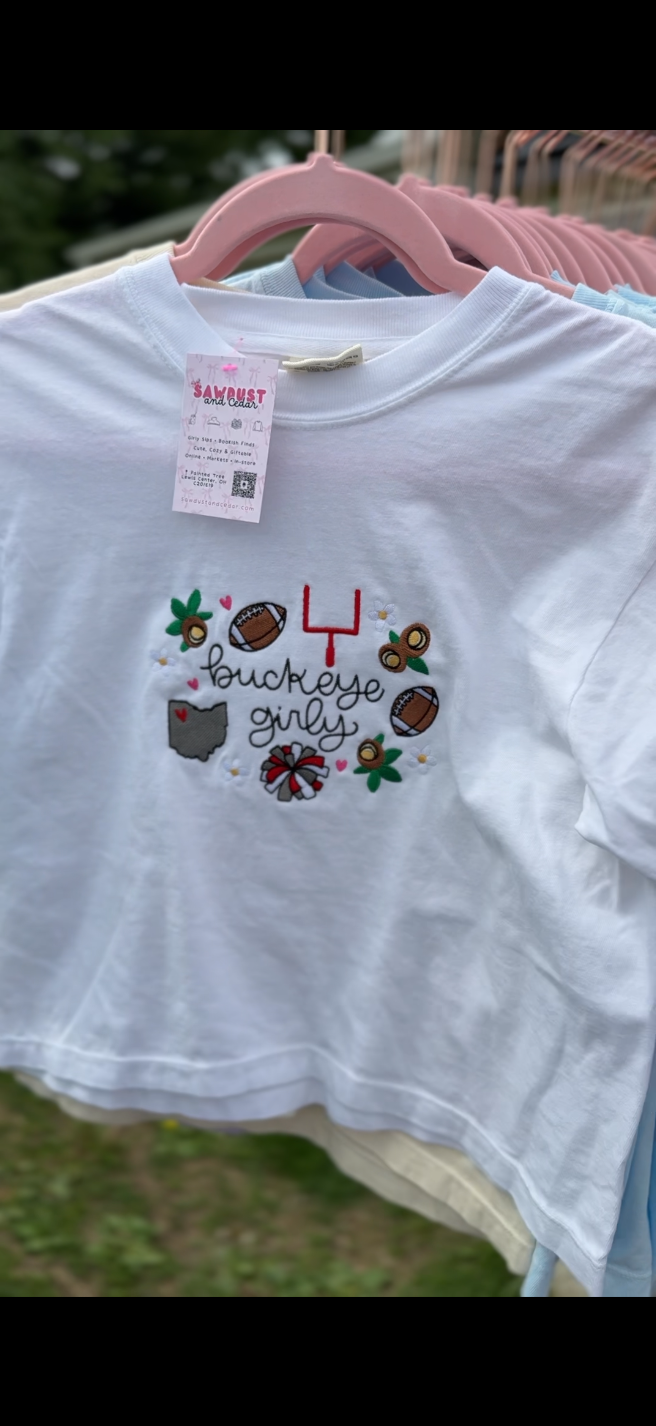 Ohio Girly Crop Tee