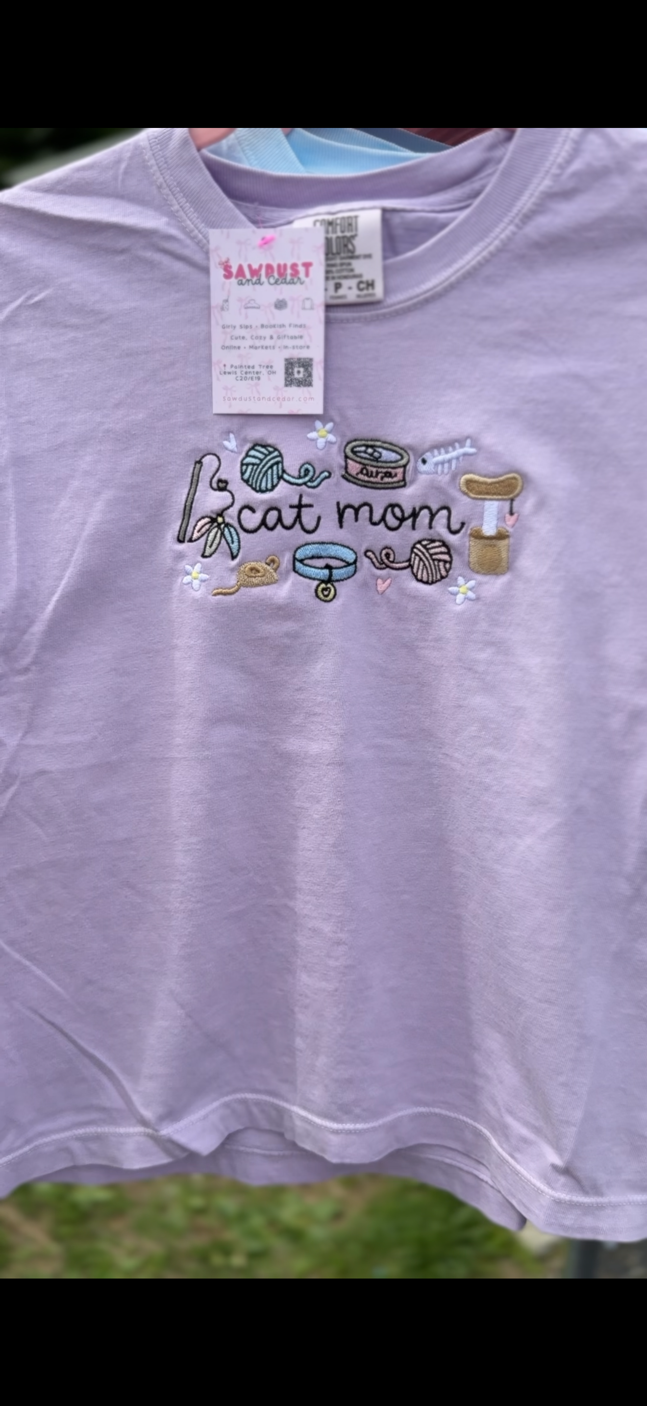 Cat Mom Crop Tee