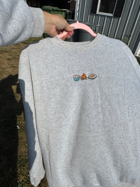 S’more’s Embroidered Crewneck