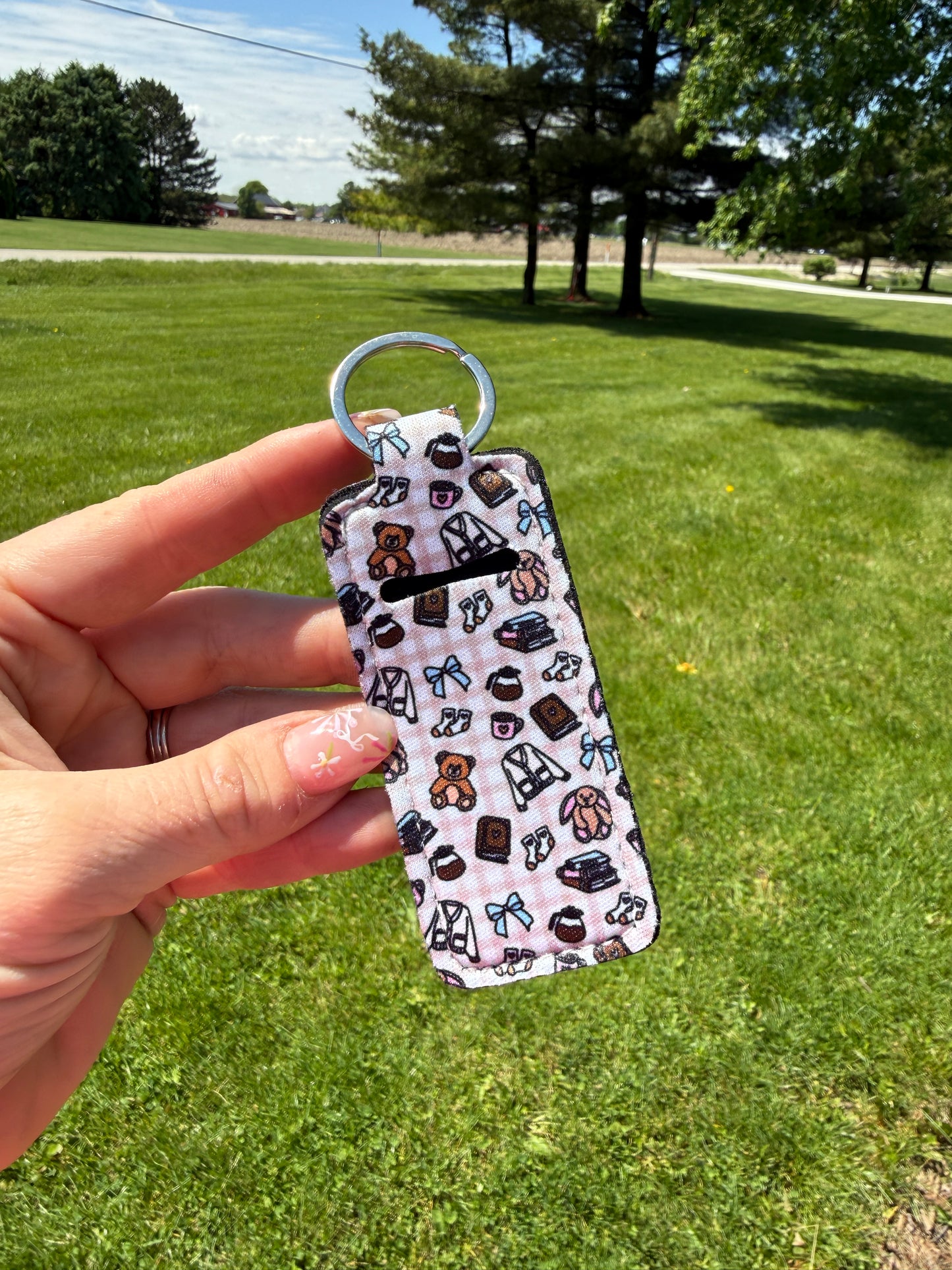 Bookish Homebody Chapstick Keychain
