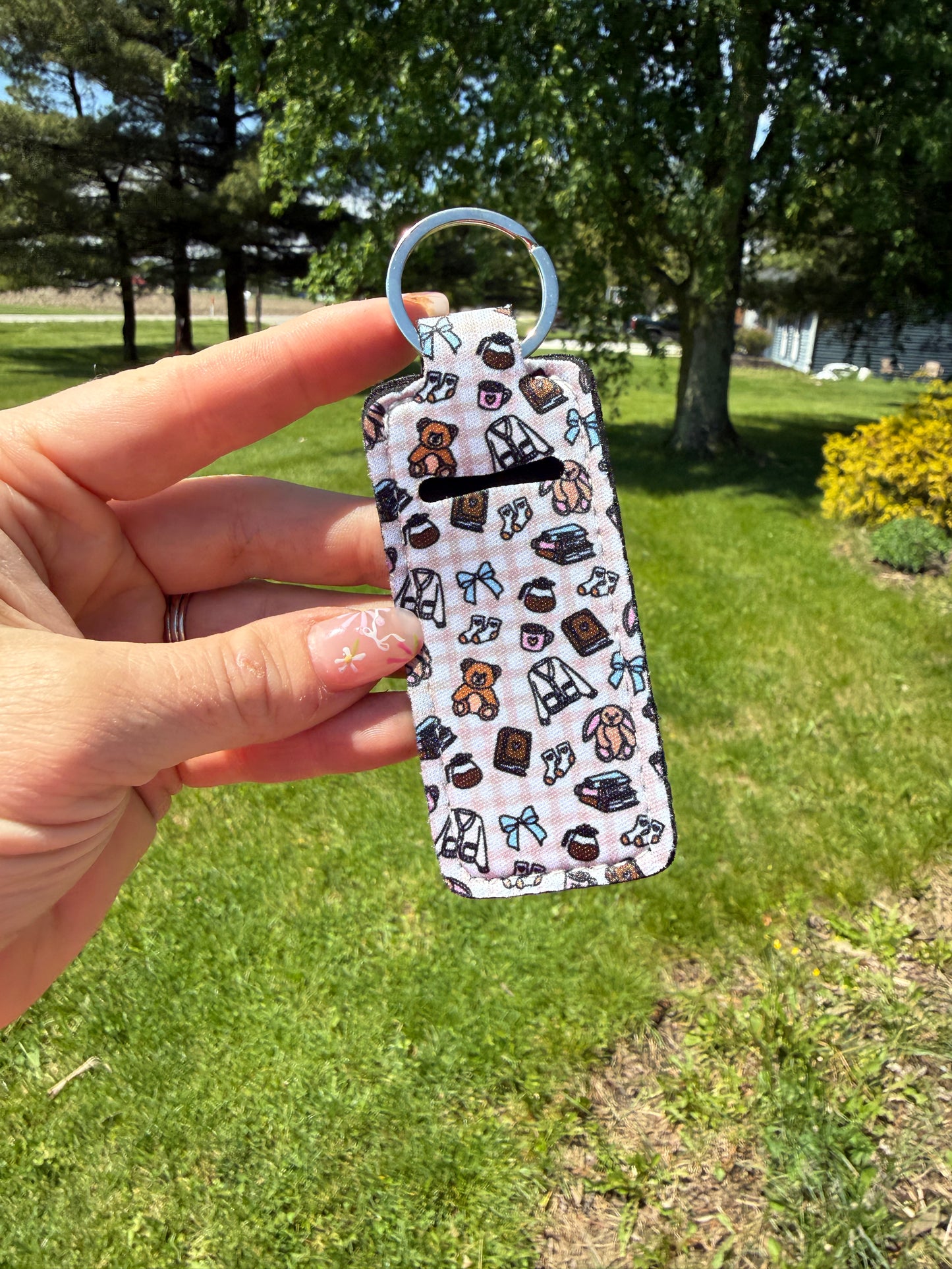 Bookish Homebody Chapstick Keychain