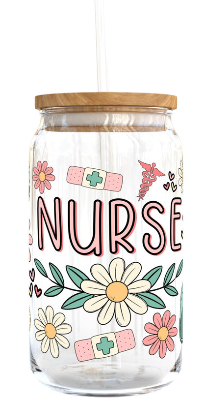 Nurse Crocs Glass Cup