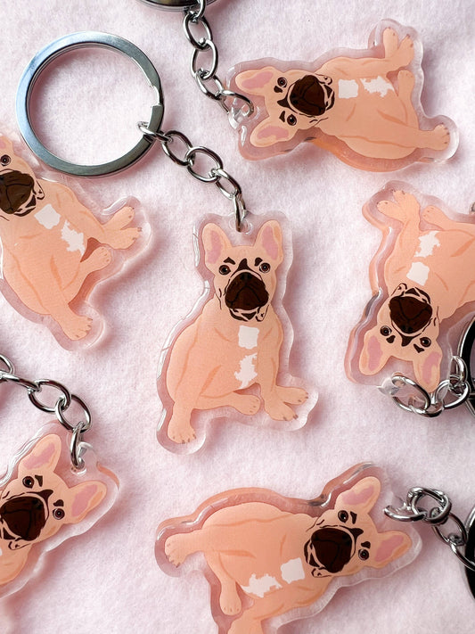 Frenchie (fawn) Keychain