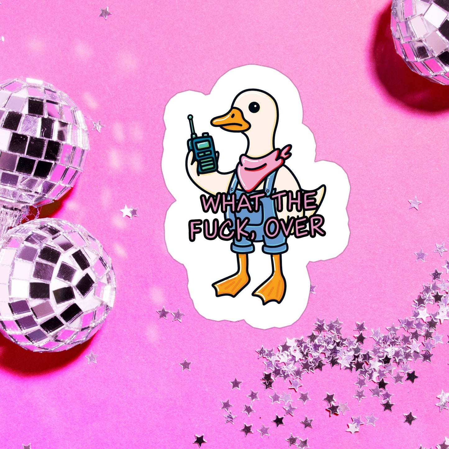 Dark Humor Funny Ducks Waterproof Vinyl Sticker