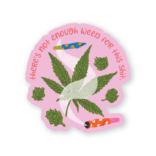 There's not enough weed for this shit Sticker