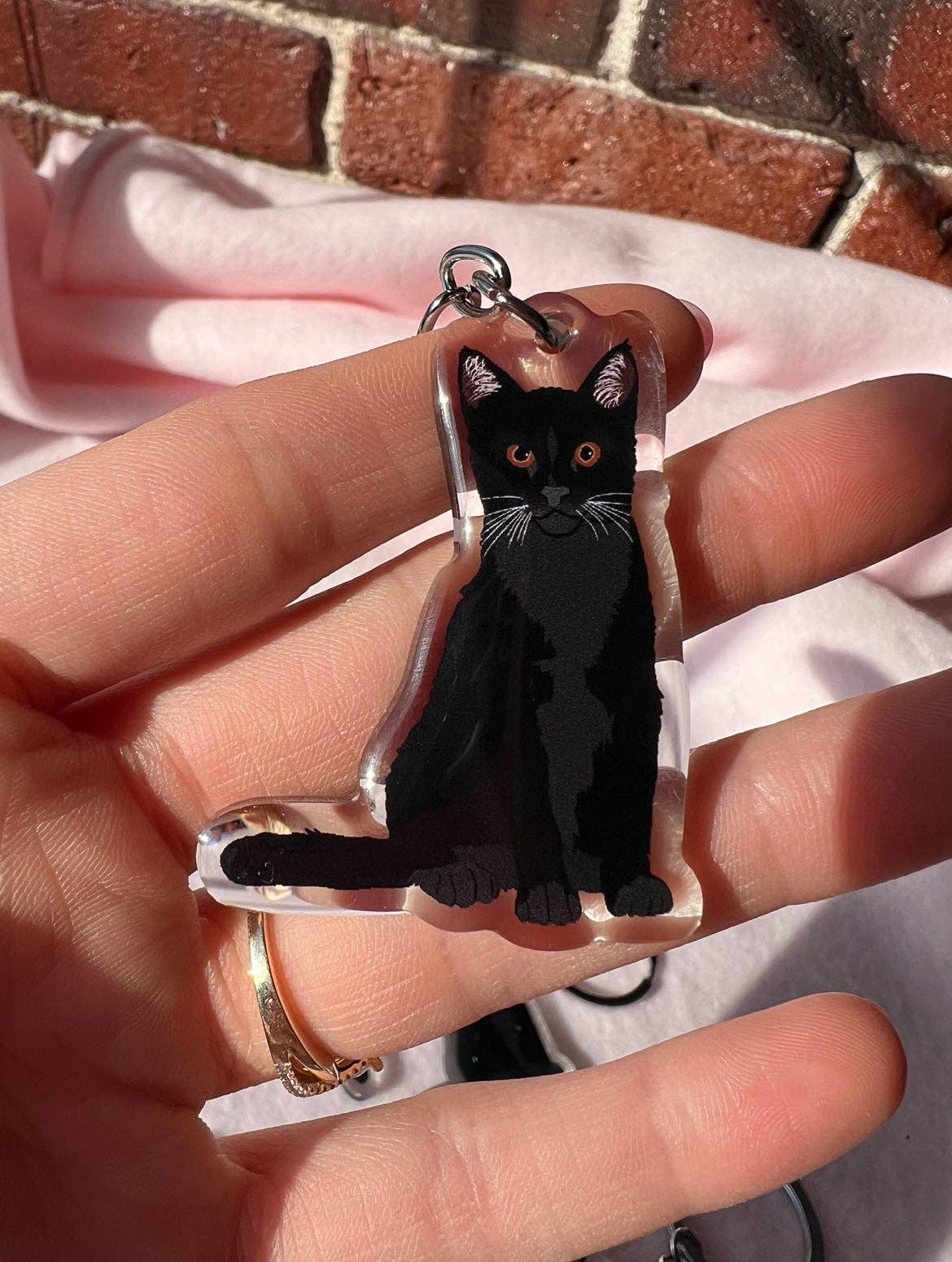 Black Cat Keychain