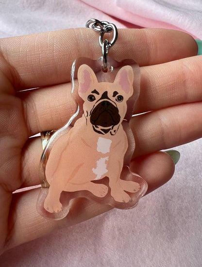 Frenchie (fawn) Keychain