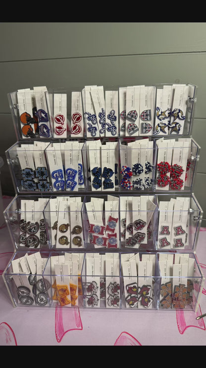 Hand-Painted Acrylic Spirit Earrings – Custom Pride Jewelry