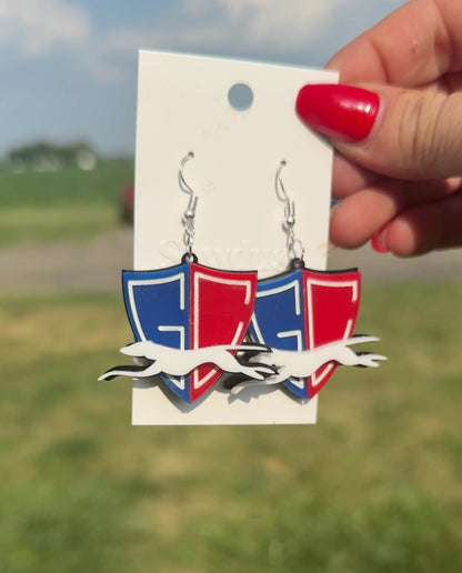 Hand-Painted Acrylic Spirit Earrings – Custom Pride Jewelry