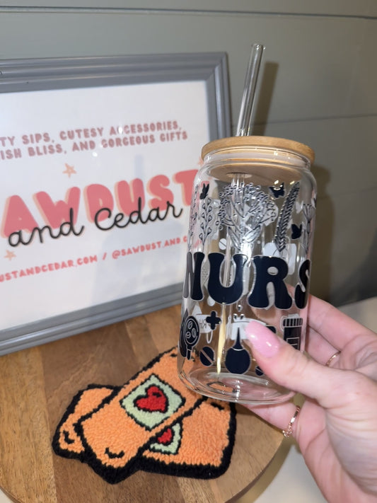 Classic Nurse Glass Cup