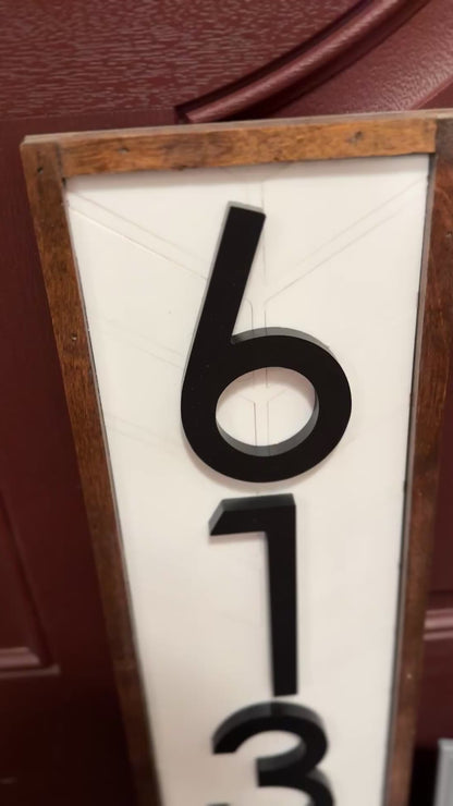 Custom House Numbers Sign